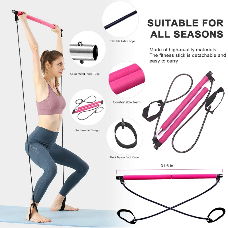 Pilates Yoga Combined - Fitness Bar Yoga Göğüs Genişleme Germe